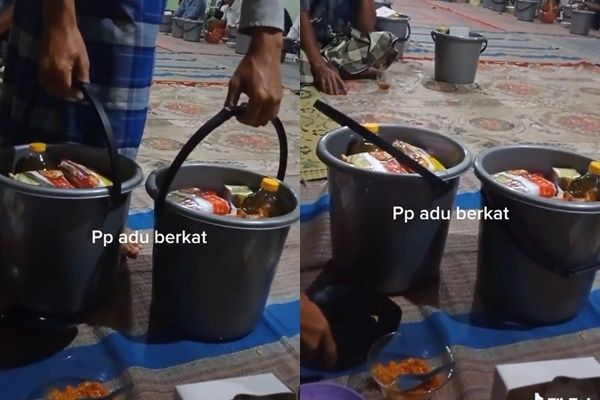 Viral Pengajian Dapat Berkat dengan Wadah Tak Biasa (TikTok)