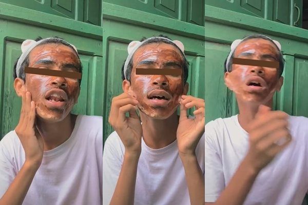 Viral Aksi Cowok Lepas Masker Berkedok Waxing Sampai Ditonton 33 Juta Kali. (TikTok)