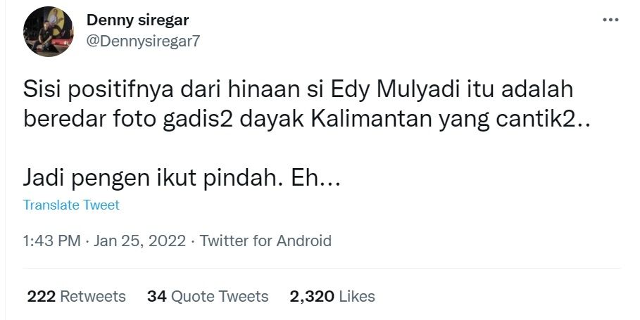 Cuitan Denny Siregar (Twitter/@Dennysiregar7)