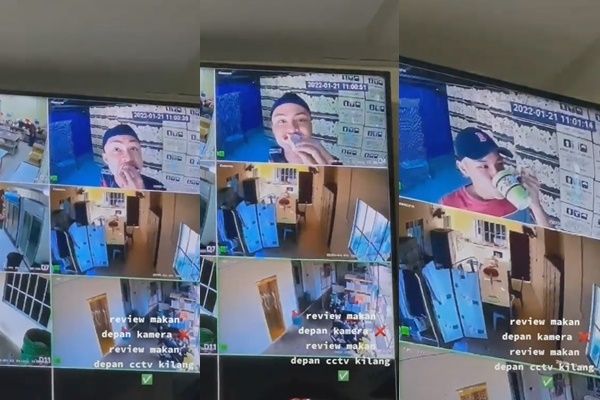 Lihat ke Arah CCTV, Pria Ini Malah Lakukan Aksi Tak Terduga, Warganet: Kirim ke Bosnya (TikTok)