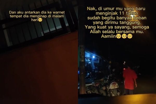 Kisah Pilu Remaja 11 Tahun, Hidup Mengontrak di Warnet Usai Orang Tua Bercerai (TikTok)