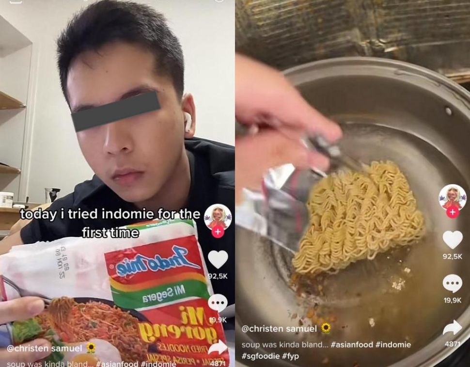 Kasih Skor 2 dari 10 untuk Indomie Goreng yang Fenomenal, Pria Singapura Ini Ramai Dapat Protes Warganet +62 (TikTok)