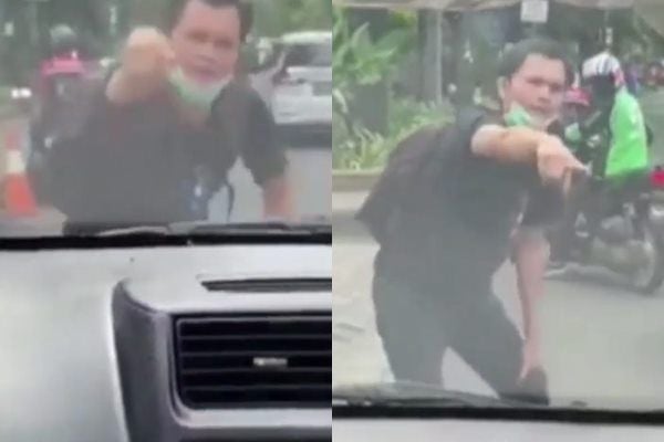 Viral Video Pria Pura-pura Jadi Korban Tabrak Lari. (Instagram/@jurnalisjunior)