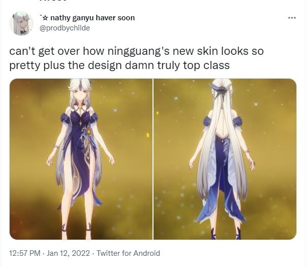 Cara Mendapatkan Skin Ningguang Gratis di Genshin Impact. [Twitter]
