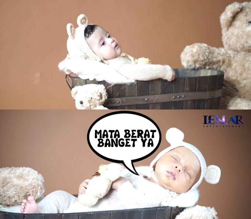 Pemotretan Baby Leslar dan Baby Guzel (YouTube/Leslar Entertainment)