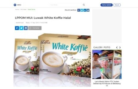 Cek Fakta: White Koffie (turnbackhoax.id)