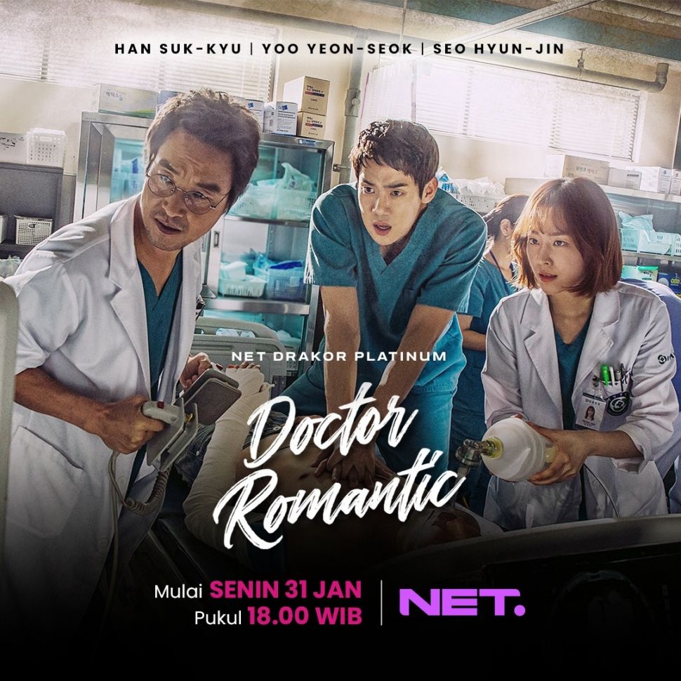 Drama Korea Dr Romantic tayang di NET TV tiap hari pukul 18.00 WIB.