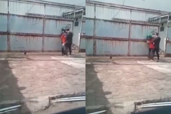 Viral Video Kurir Diduga Ditampar dan Dimaki Penerima Paket (Instagram/@andreli_48)