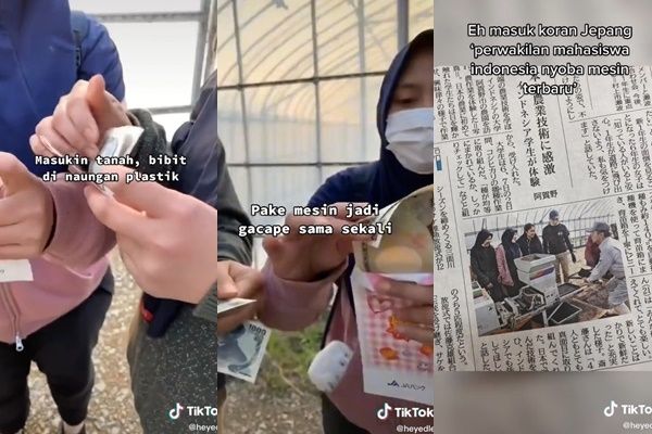 Mahasiswa Indonesia Kerja Paruh Waktu Jadi Petani di Jepang Dapat Gaji Segini (TikTok)