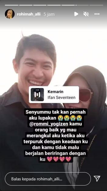 Kenangan Rohimah dan Rommi Halley (instagram.com)