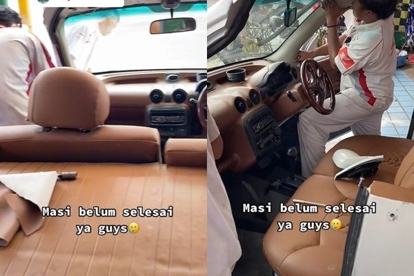 Viral Bapak-bapak Rancang Mobil Dua Pintu untuk Anak Gadisnya (TikTok)