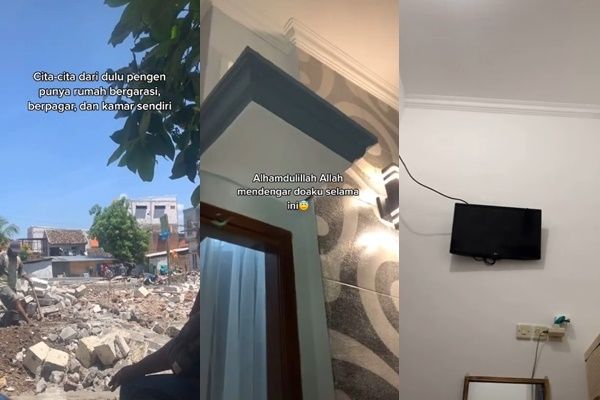 Viral Kisah Anak Ubah Nasib Ortu, Awalnya Tinggal di Rumah Atap Kardus Kini Berhasil Bangun Rumah (TikTok)