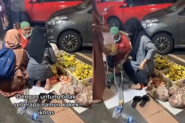 Viral Kakek Jualan Pisang di Pinggir Jalan sampai Memohon Dibeli (Instagram/@viralyes)