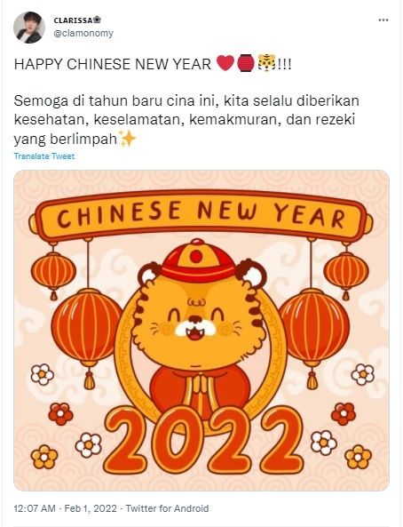 Cuitan Happen Chinese New Year. [Twitter]