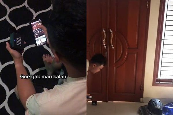Viral Cowok Kesal Tetangga Adu Speaker dan Balas Pakai Lagu Ini. (TikTok)