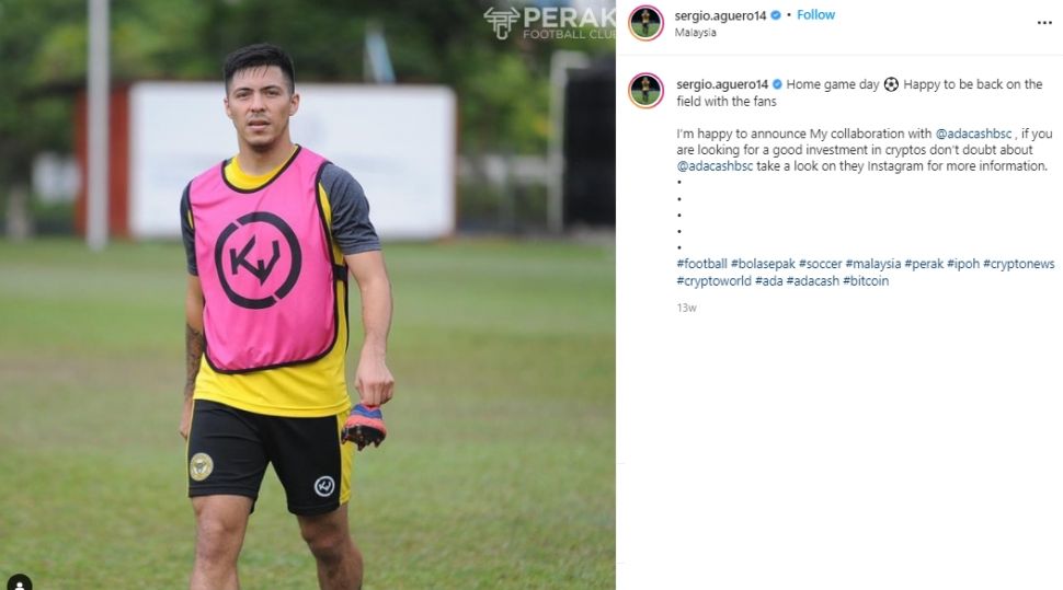 Sergio Aguero Malaysia. (Instagram/sergio.aguero14)
