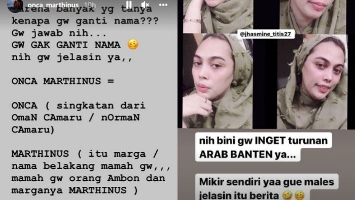 Penjelasan Norman Kamaru soal isu ganti nama dan pindah agama.[Instagram/onca_marthinus] 