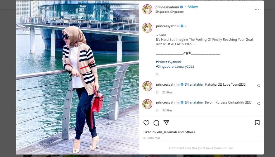 Unggahan Syahrini [Instagram]