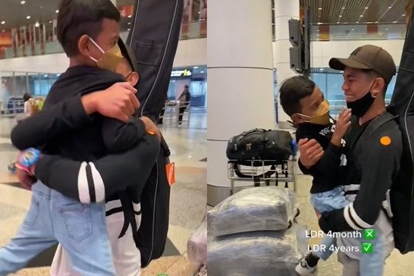 Viral Pertemuan Anak dan Ayah Usai 4 Tahun Tak Bertemu (TikTok)