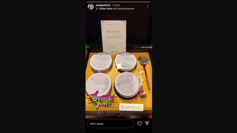 Potret Hampers Imlek Artis (Instagram/@margaretvivi)