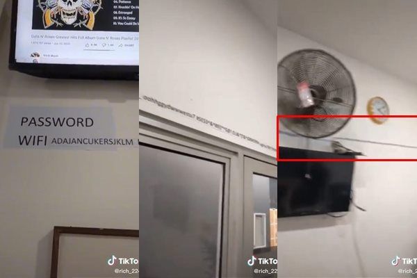 Viral Pria Ini Emosi Baca Password Wifi dari Tembok Nembus Jendela. (TikTok)