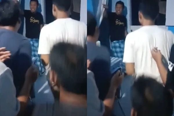 Beri Kejutan Ultah Teman, Para Pemuda Syok Mendadak Diam Gegara yang Datang Malah Sosok Ini (TikTok)