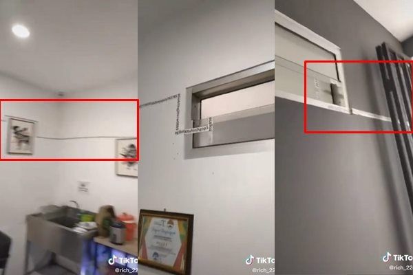 Viral Pria Ini Emosi Baca Password Wifi dari Tembok Nembus Jendela. (TikTok)