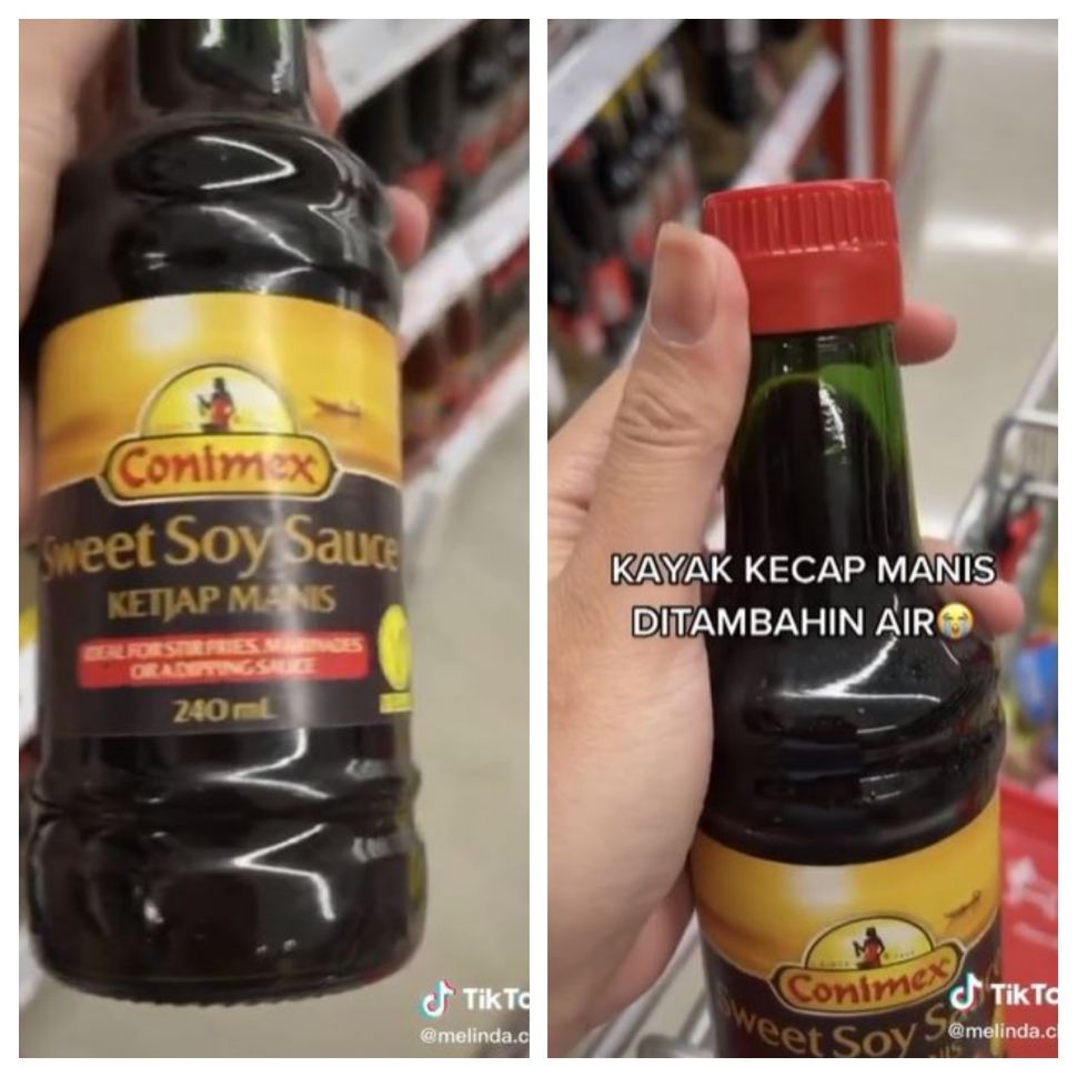 Kecap manis di Australia (TikTok @melinda.chia)