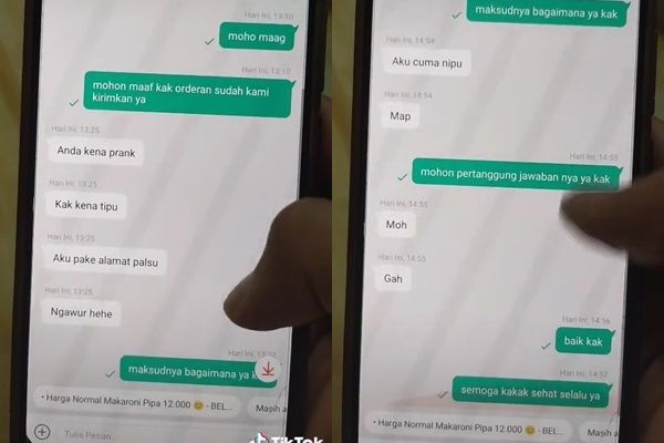 Viral Bocah Usil Order Makanan di Online Shop, Ujungnya Nipu Pakai Alamat Palsu Bikin Penjual Geram (TikTok)