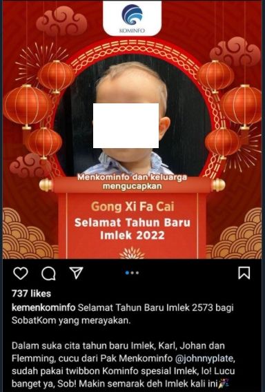 Unggahan Instagram Kemenkominfo (twitter.com/raihanabiyan)