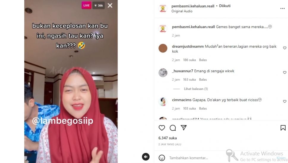 Ria Ricis keceplosan sedang ngidam (instagram.com)