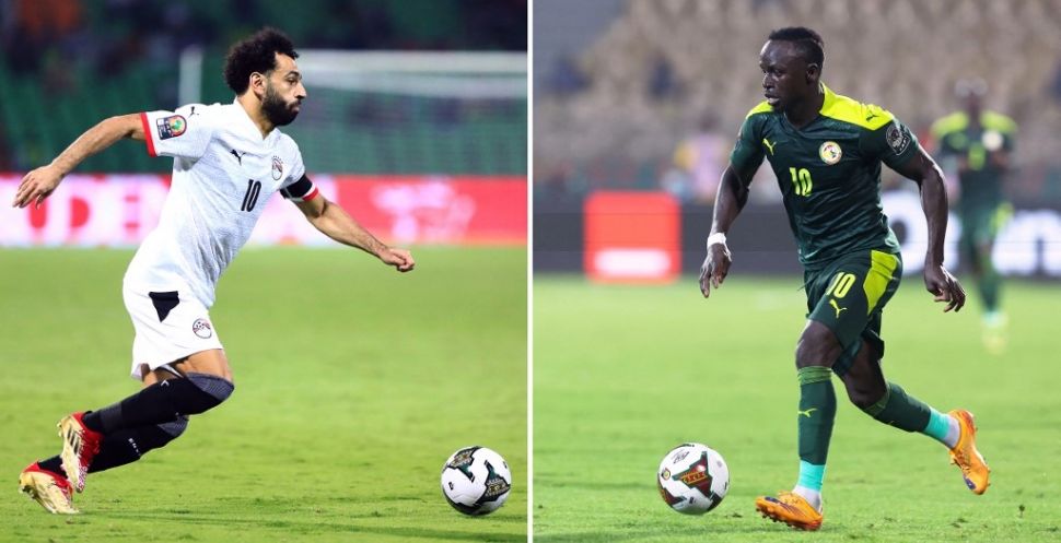 Kolase foto Mohamed Salah (kiri) dan Sadio Mane. [Kenzo TRIBOUILLARD, Daniel BELOUMOU OLOMO / AFP]