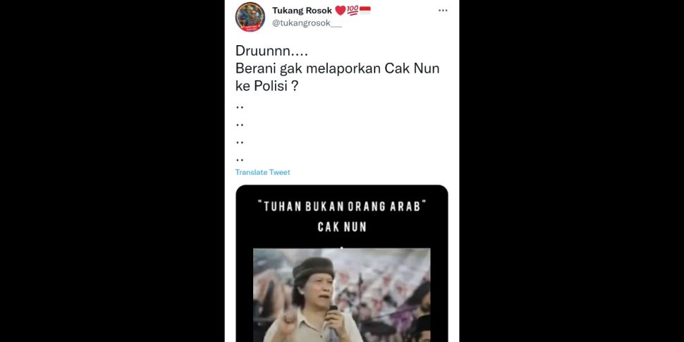 Cuitan akun Twitter Tukangrosok_ [Twitter]