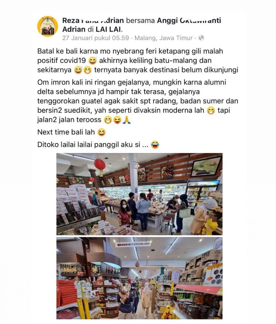 Viral! Orang Positif Covid-19 Gagal Ke Bali Malah Keliaran di Malang, Kemenkes Buka Suara. (Dok: Istimewa)