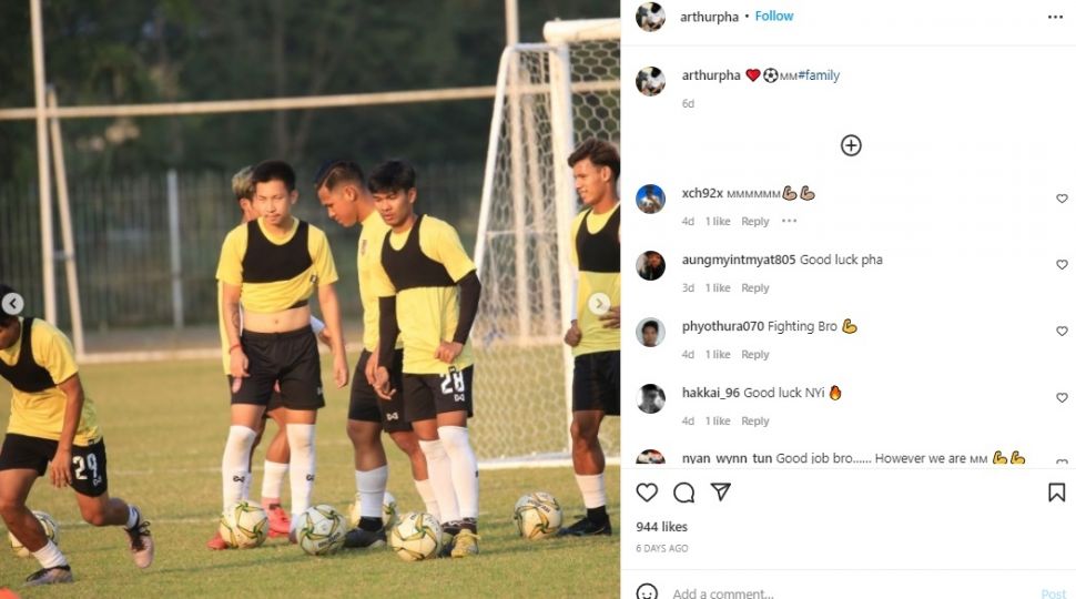 Pemain Leganes U-23, Arthur Pha yang akan bela Myanmar di Piala AFF U-23 2022. (Instagram/arthurpha)