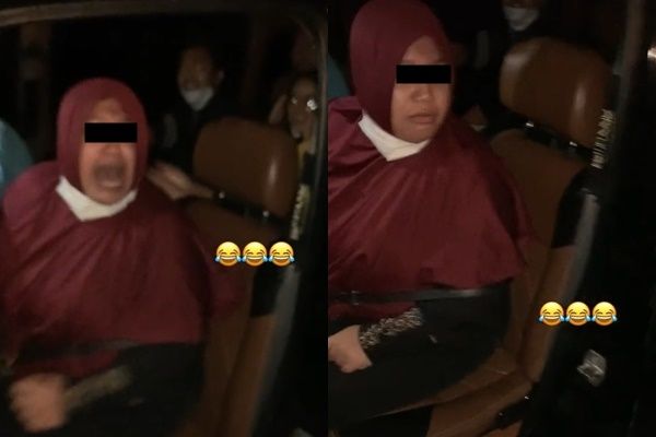 Masuk Rumah Hantu Drive Thru, Emak-emak Ini Emosi Semprot Hantu Gegara Takut (TikTok)