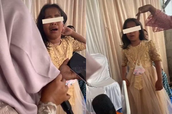 Viral Anak Bikin Ibu Malu Pas Nyanyi di Kondangan. (TikTok)