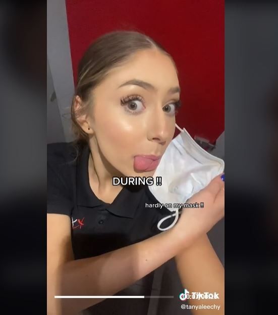 Viral Wanita Cegah Makeup Luntur Hanya dengan Air (tiktok.com/tanyaleechy)