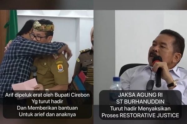 Pria Ini Terpaksa Mencuri HP Demi Pengobatan Anak, Kini Dibebaskan Usai Jaksa Mencabut Tuntutan (tiktok/@kejaksaan.ri)