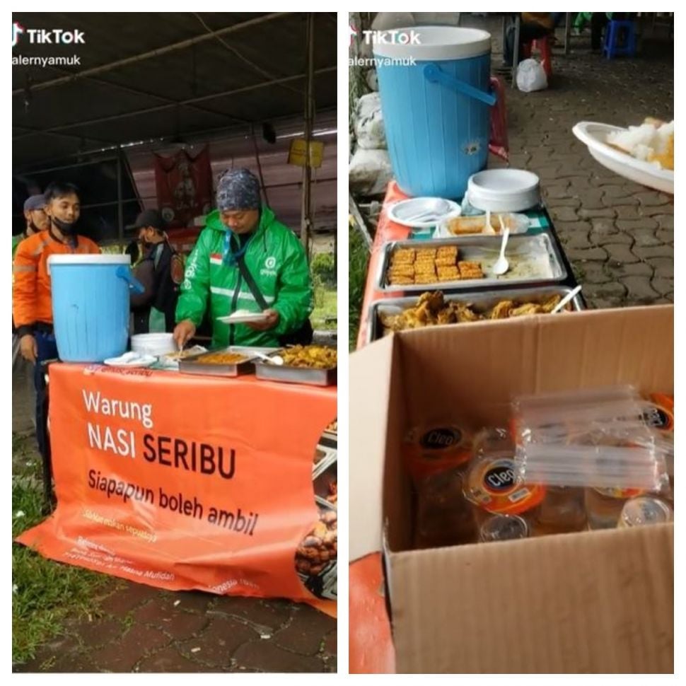 Warung makan seribu rupiah (TikTok @lalernyamuk)