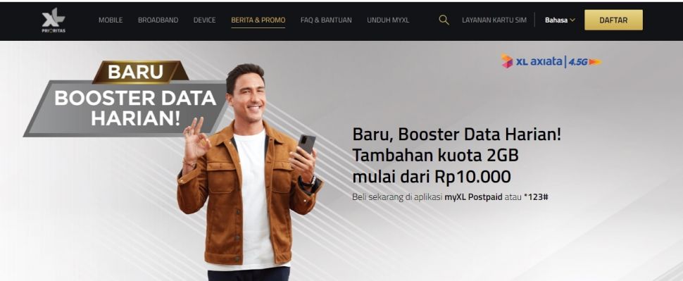 Paket PRIO Data Booster. [Prioritas.XL]