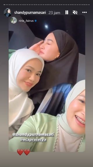 Ririe Fairus bersama Shandy Aulia dan Mommy ASF (instagram.com)