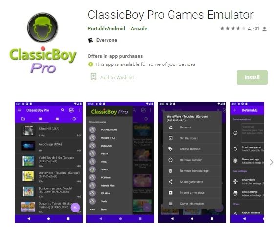 ClassicBoy Gold. [Google Play Store]