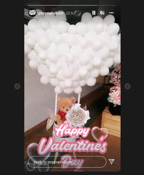 Hari Valentine, Wanita Ini Buka Toko Bunga Drive Thru di Halaman Rumah (instagram.com/poppopballoon)