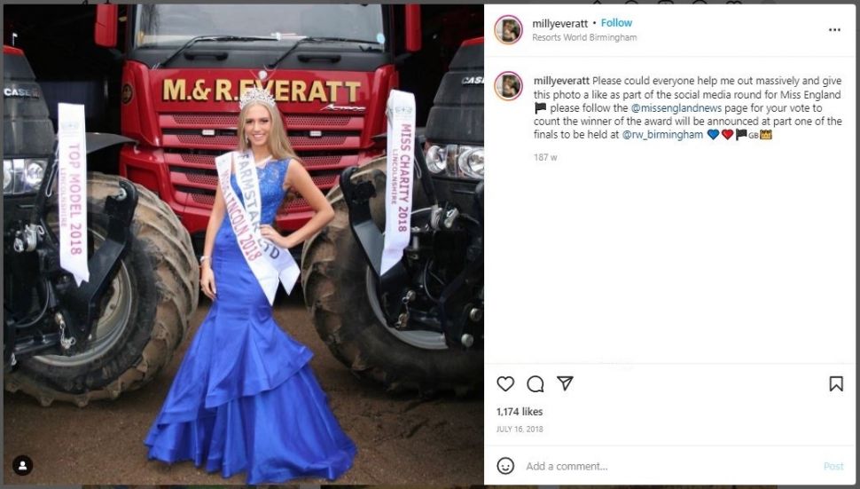 Ratu Kecantikan Beralih Jadi Sopir Truk (instagram.com/millyeveratt)