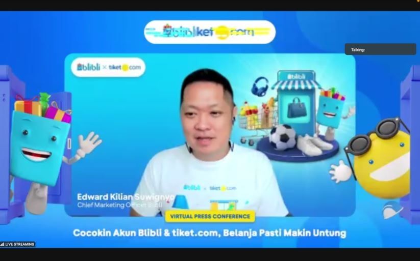 Blibli dan tiket.com bersinergi bersama (Istimewa/tiket.com)