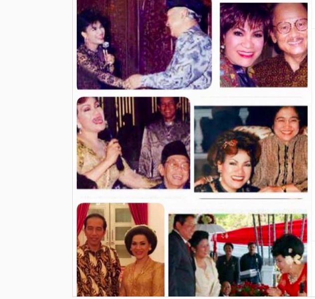 Kenangan Dorce Gamalama bersama enam Presiden [Instagram]