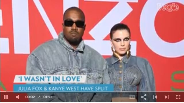 Kanye West dan Julia Fox [People]