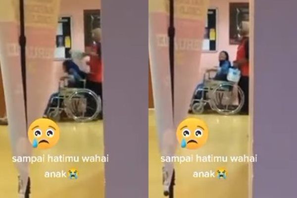 Viral Wanita Aniaya Ibu yang Sudah Ringkih di Kursi Roda. (Instagram/@say.viideo)