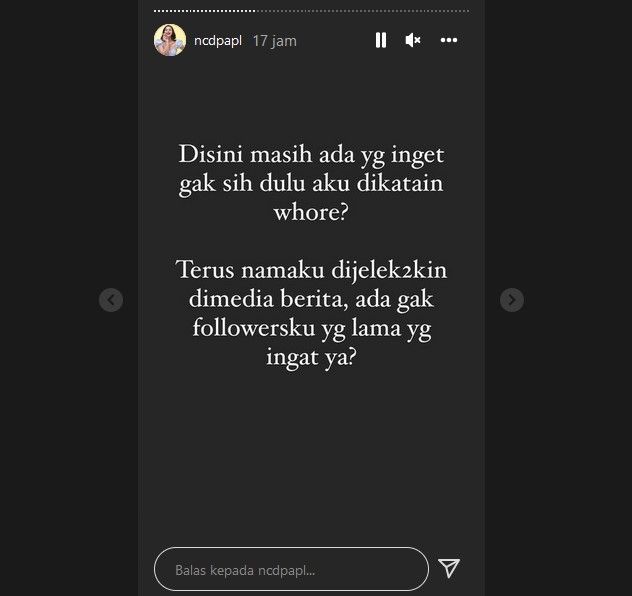 Nora Alexandra curhat saat dituduh jadi pelacur oleh Aliff Alli. [Instagram]